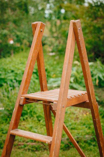 Escabeau bois 3